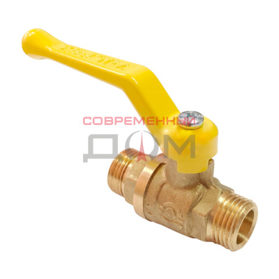 Кран шаровой для ГАЗА VALFEX 1/2" НР/НР ручка-рычаг, латунный 11Б27фтМ (96/24)